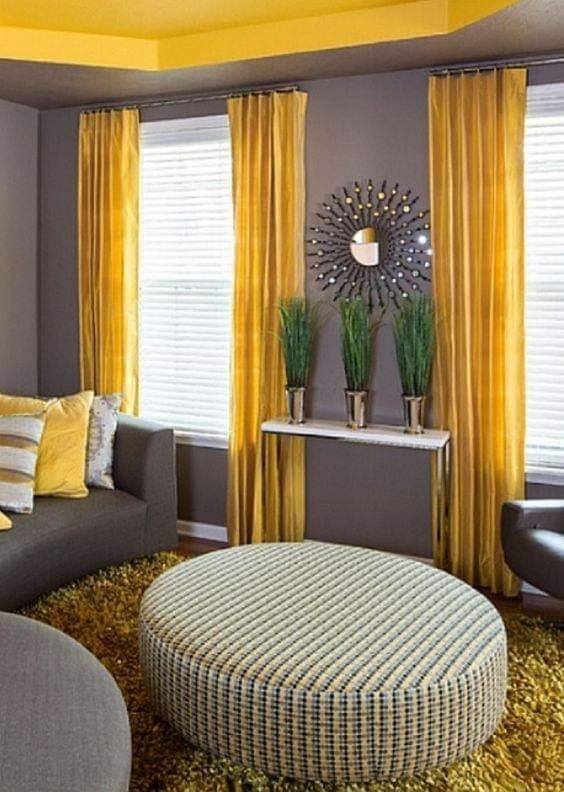 yellow living room