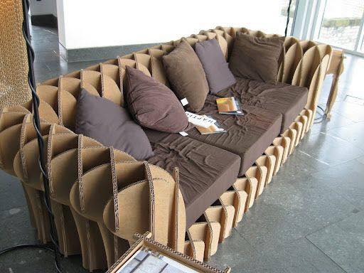 cardboard sofa