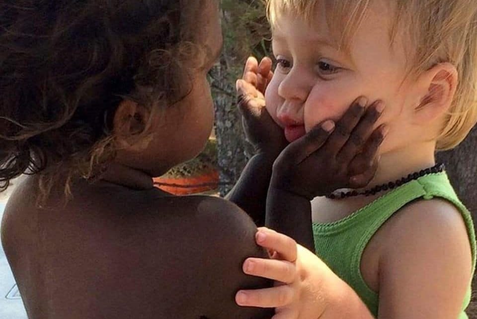 STOP RACISM: Children will play with everyone until a parent tells them not to