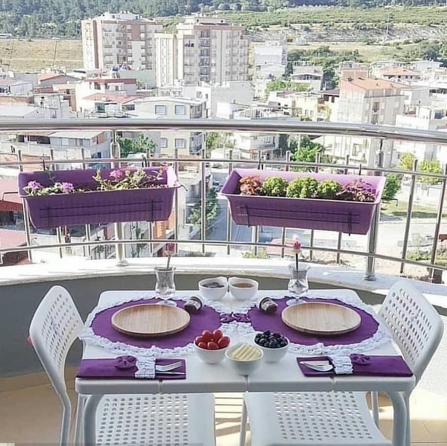 purple balcony