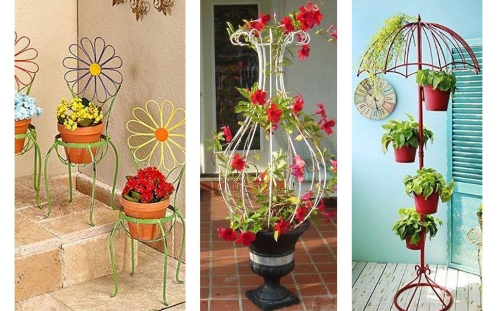 Fantastic Wrought Iron Flower Pot Holders