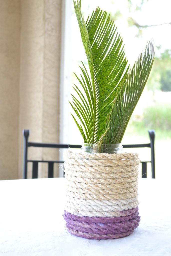 diy rope vase