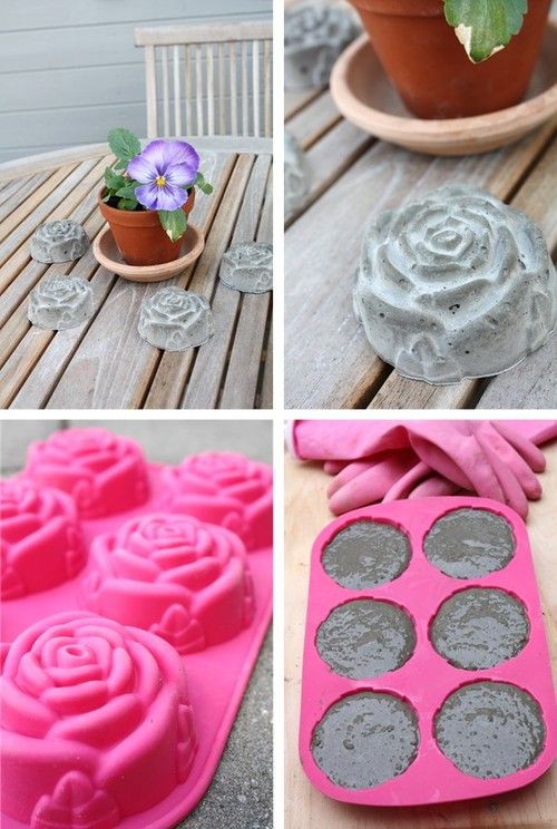 cement roses