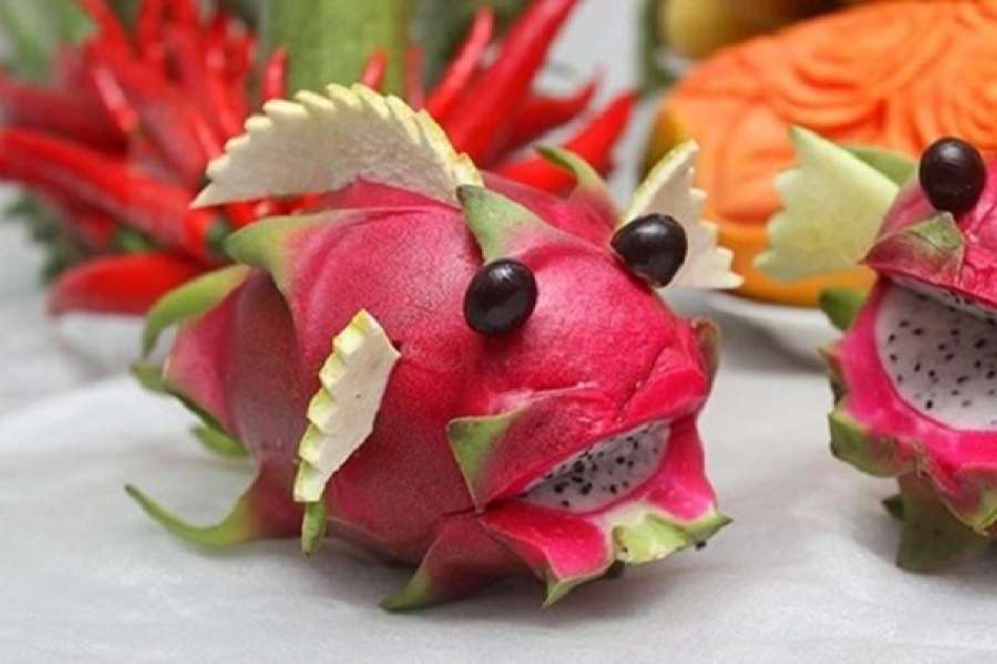 make animals from fruits