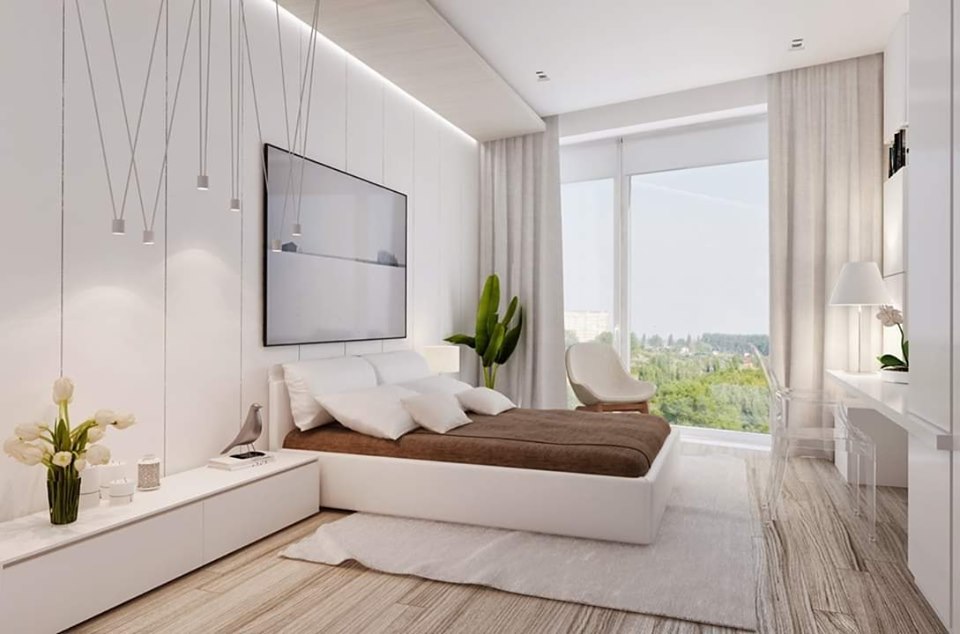 white bedroom