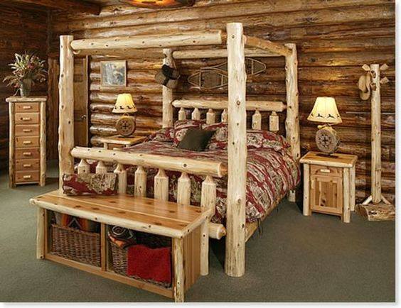 log bedroom