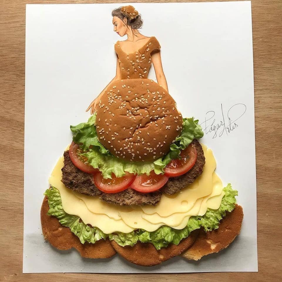 food fashion illustration