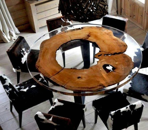 epoxy dining table