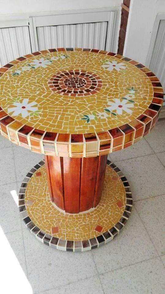 mosaic coffee table