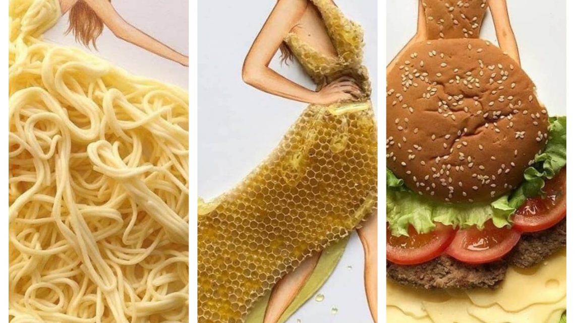 Edgar Artis and his Food Fashion Illustration