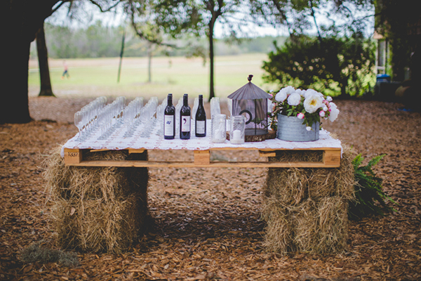 hay bale table