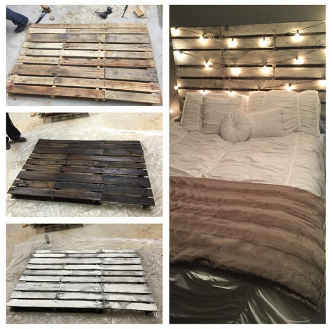 DIY Pallet Headboard For Kid’s Room