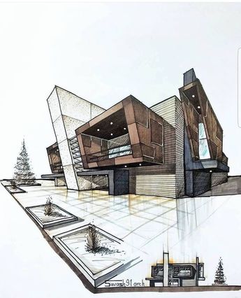 Architecture Drawing Sketch