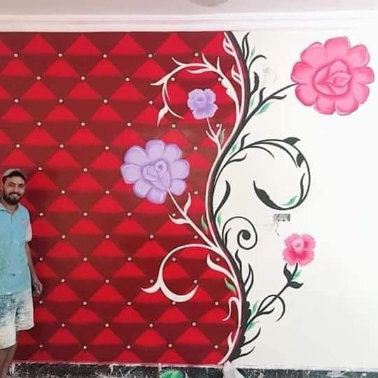 wall drawing  by artists