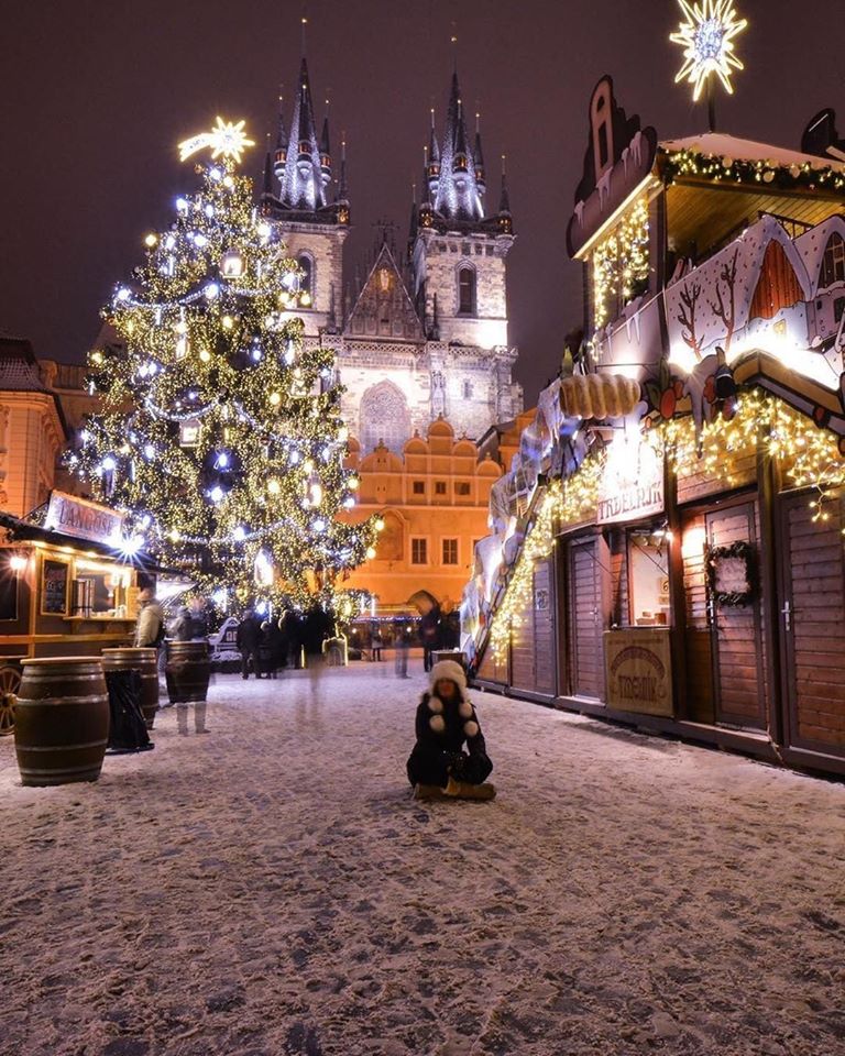 Christmas tree in Prague