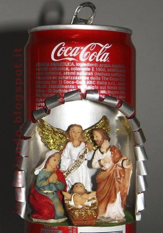 coca cola can and cool Christmas crafts