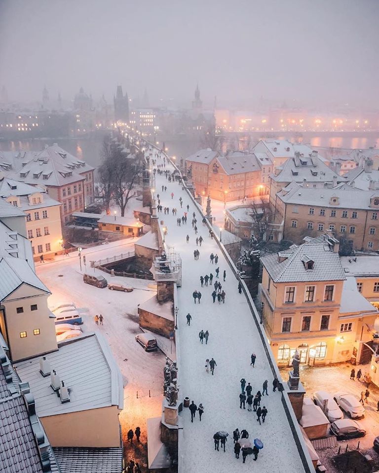 winter in Prague