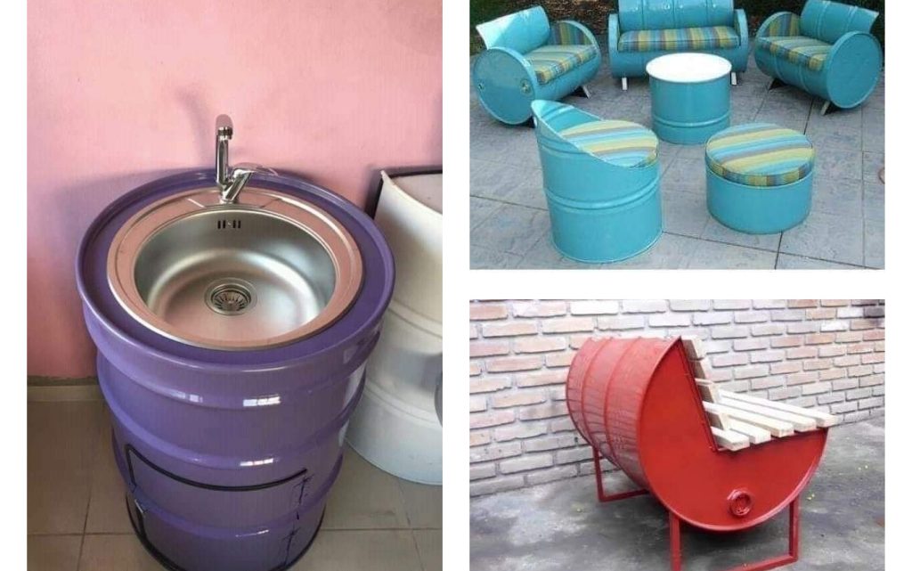 Recycling Barrels in Unique Way