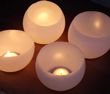 balloon candle holders