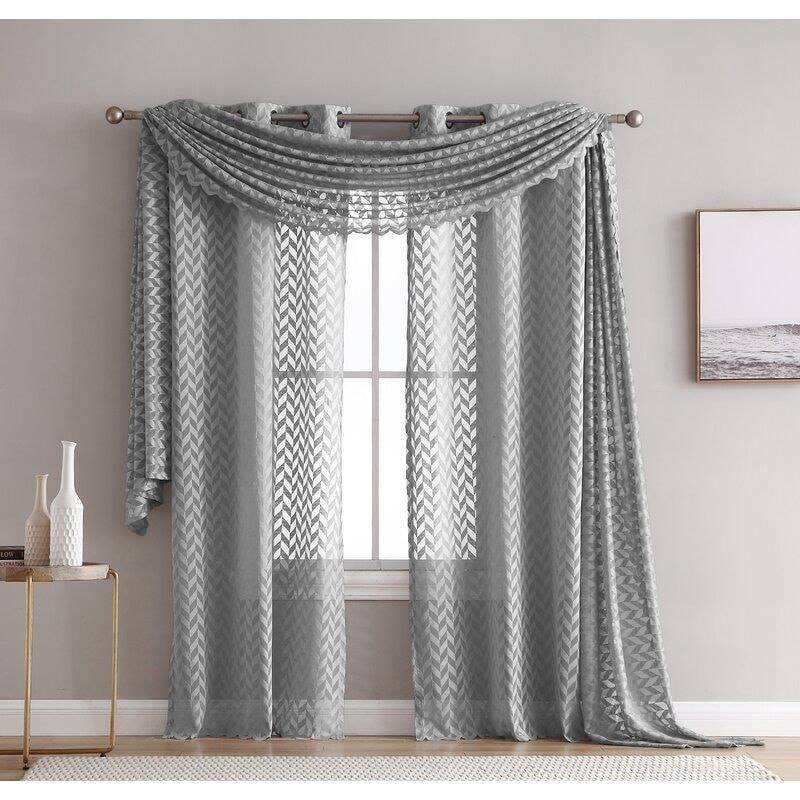 grey curtains