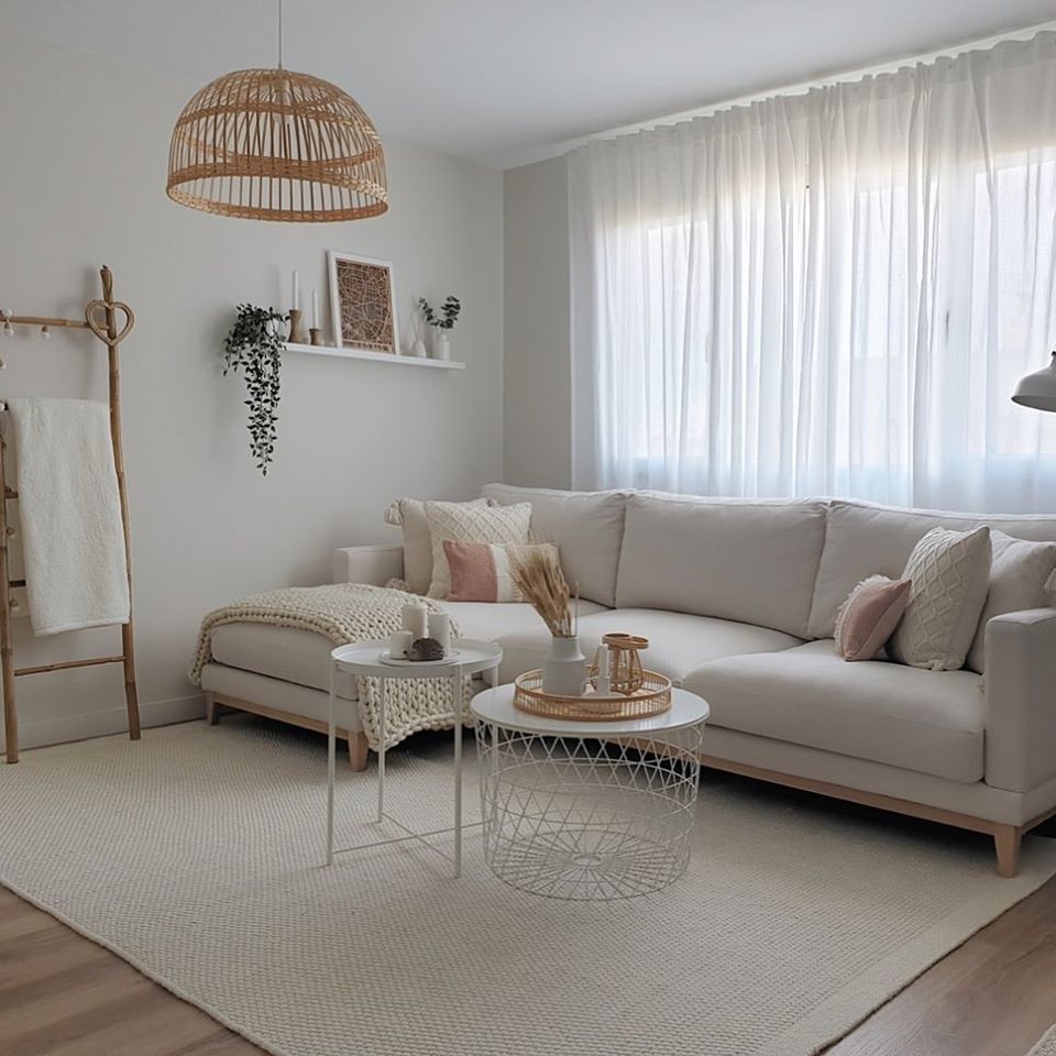 white living room