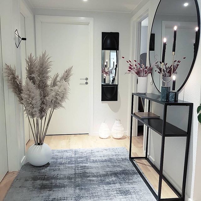 black entryway