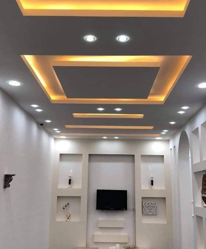 gypsum board and LED