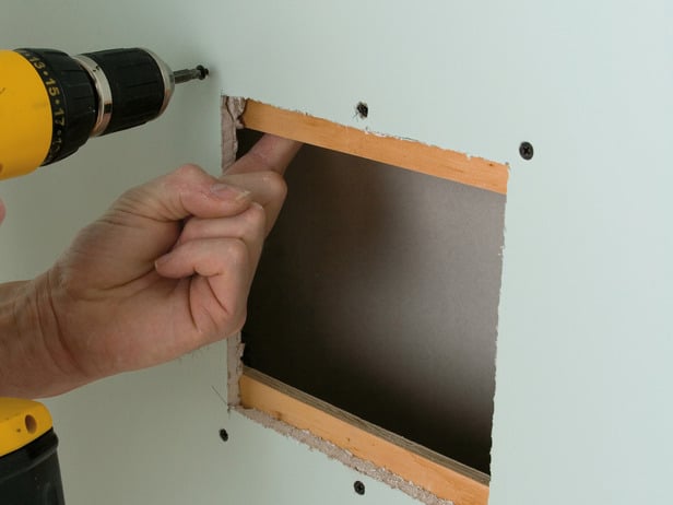 fix drywall hole