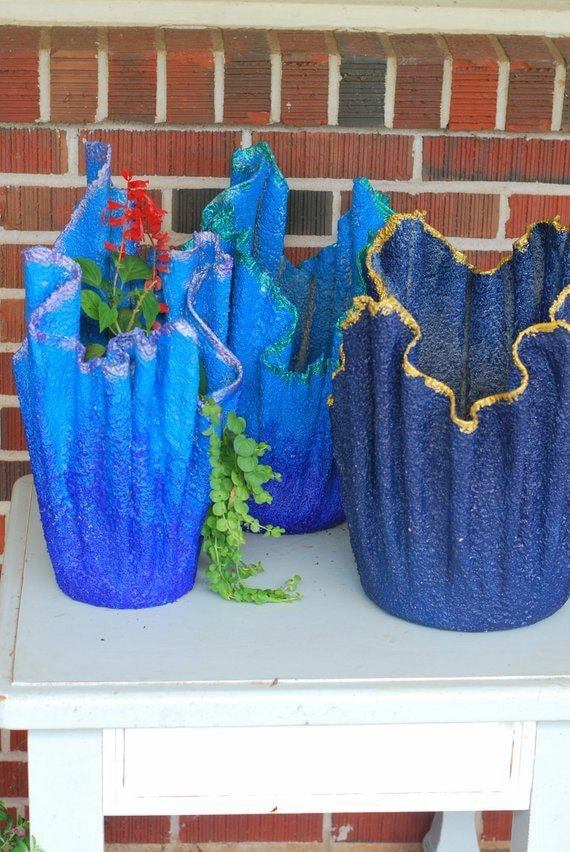 Magnificent DIY Cement Flower Pots