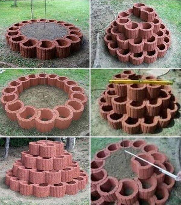 DIY spiral garden