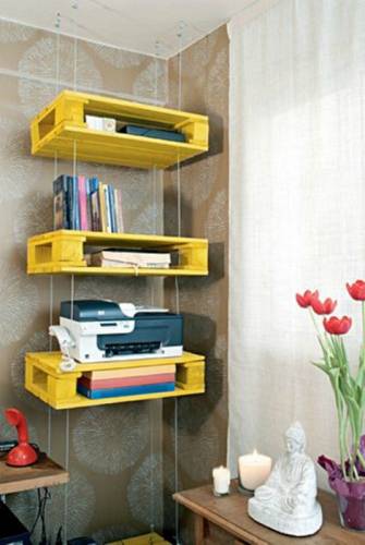 wooden crates shelving