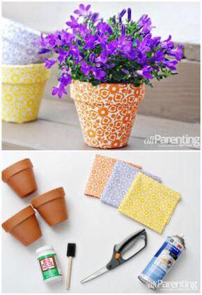 beautifying flower pots