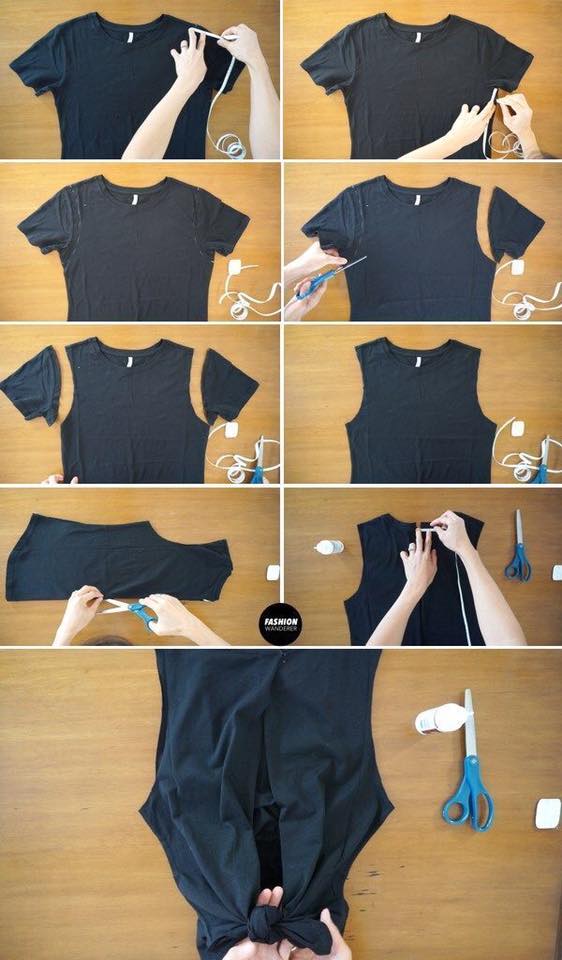 DIY twist front dress