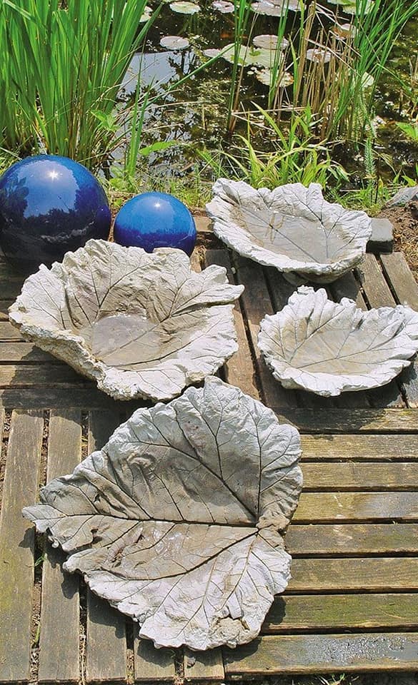 leaf with cement