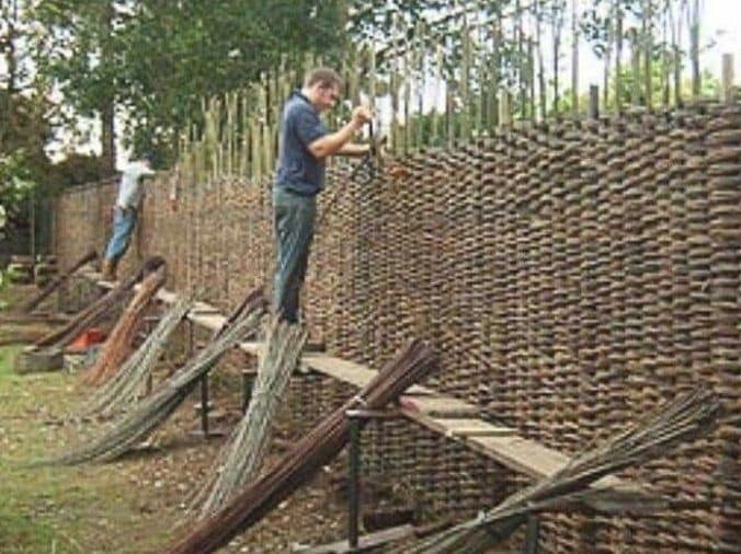 diy wooden fence