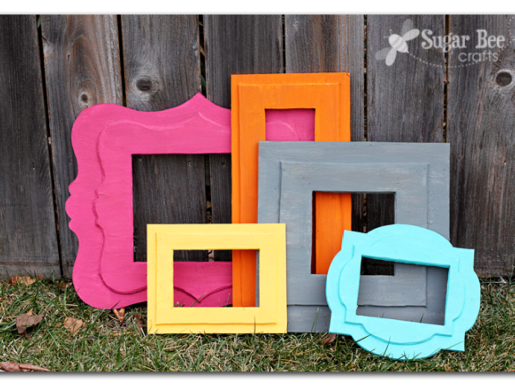 diy styro foam photo frames