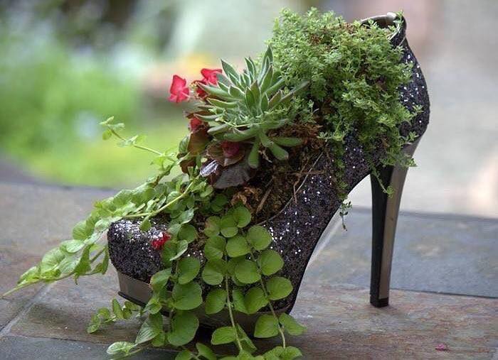 high heel planter