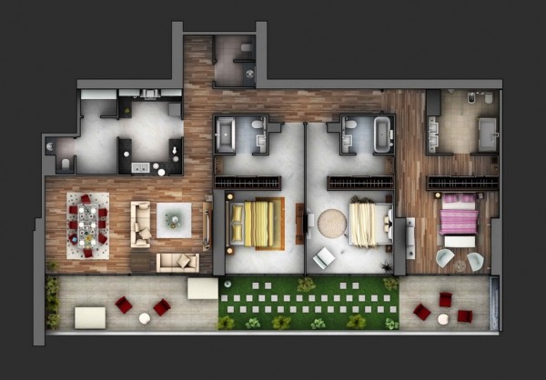 These are Simple House/Apartment Plans