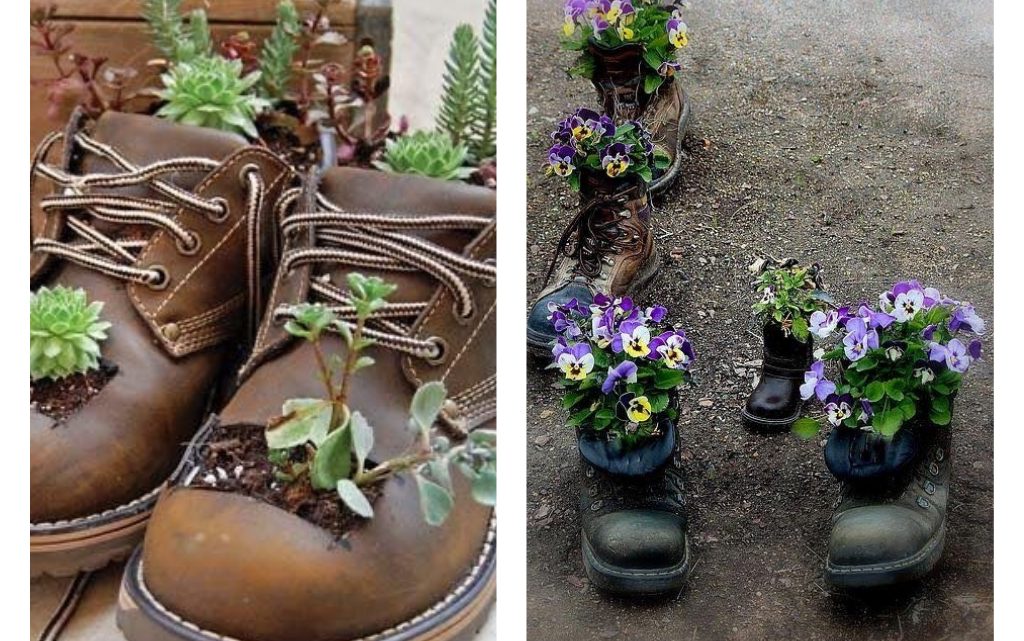 Shoe Planters Reuse Ideas